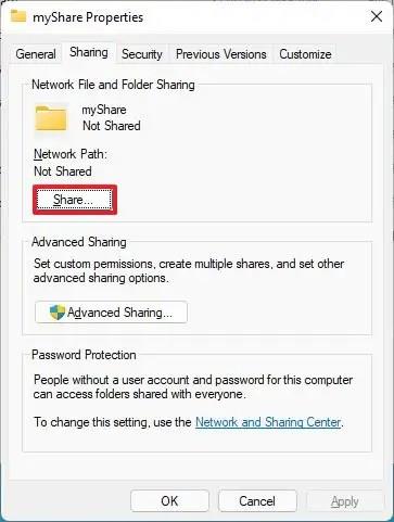 How to share files on Windows 11