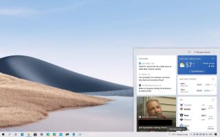 Il widget di notizie e interessi sulla barra delle applicazioni è in arrivo su Windows 10 21H1 e versioni precedenti