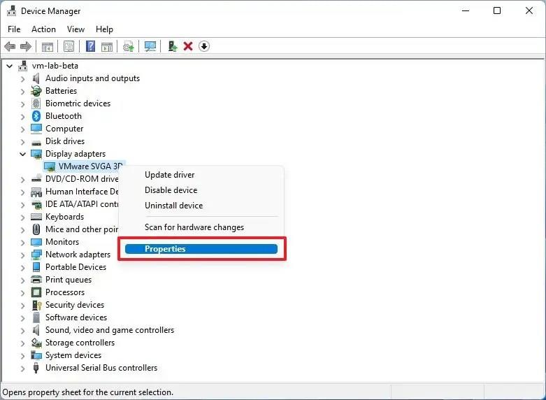 How to roll back driver version on Windows 11