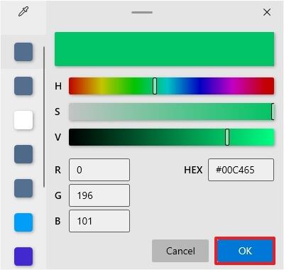 How to get a color picker on Windows 10