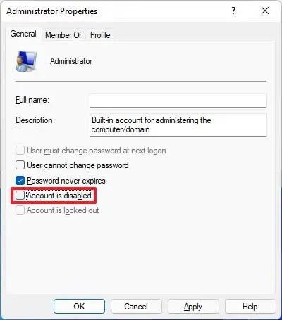 How to enable Administrator account on Windows 11