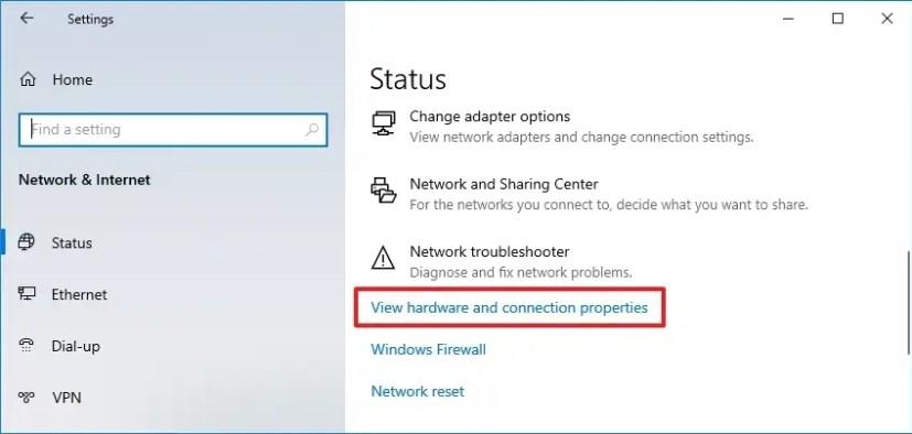 How to check complete network configuration on Windows 10