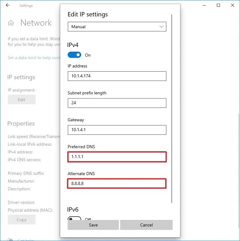 How to change DNS to Google, Cloudflare, or OpenDNS on Windows 10