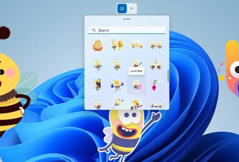 How to add desktop stickers on Windows 11