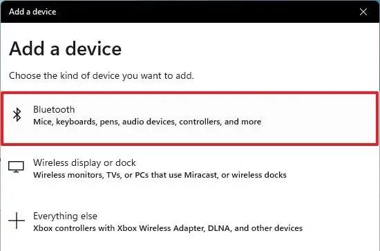 How to connect any Bluetooth device on Windows 11