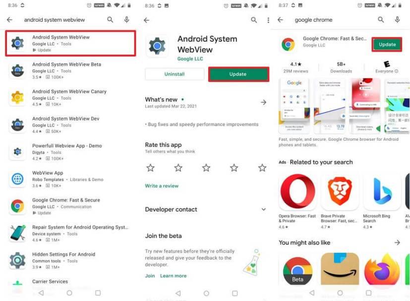 How to fix apps crashing due to WebView bug on Android