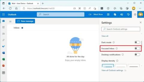 Как отключить «Фокусированные входящие» в Outlook