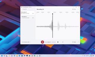 Windows 11 ได้รับการออกแบบใหม่ของแอพ Sound Recorder