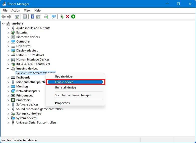 How to disable camera on Windows 11