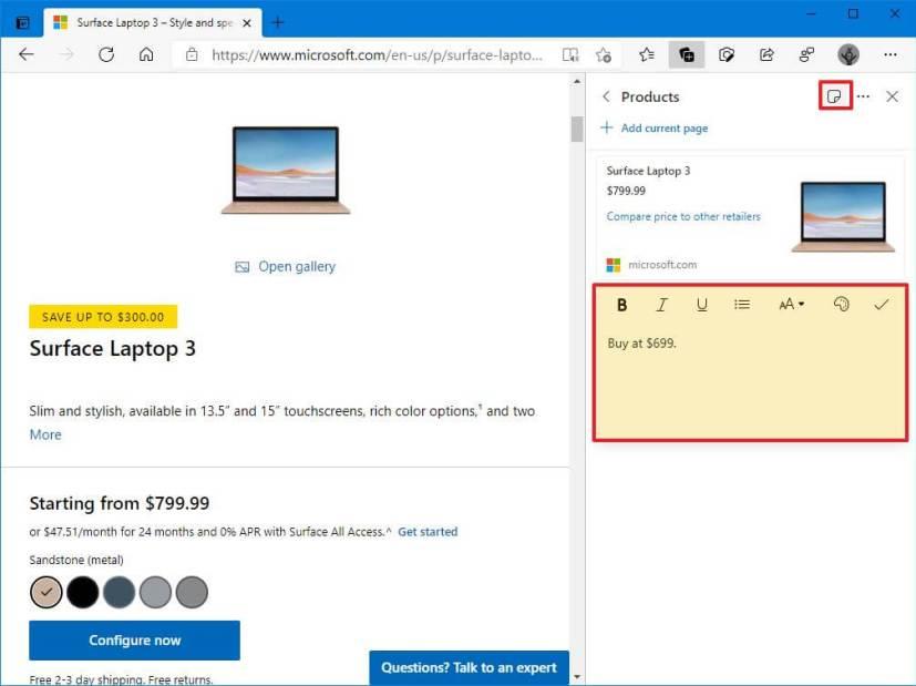 How to use Collections feature on Microsoft Edge