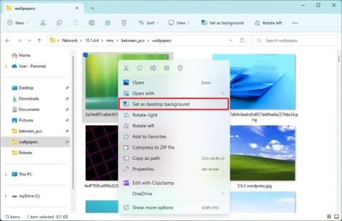 Bagaimana untuk menukar kertas dinding desktop tanpa pengaktifan pada Windows 11