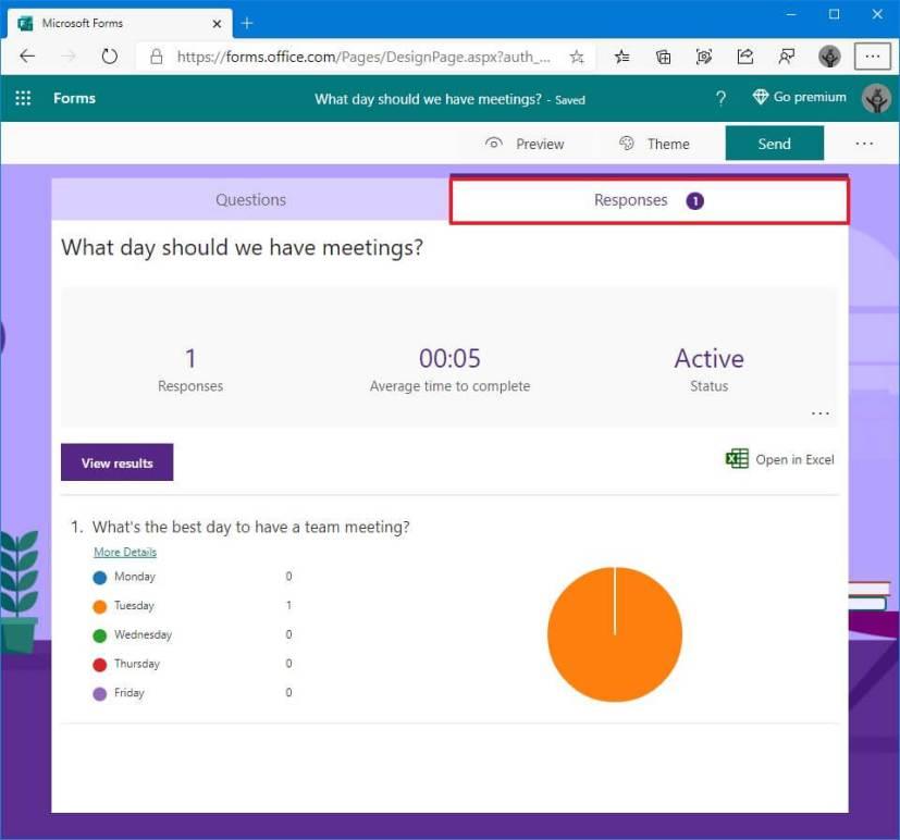 How to create poll with Microsoft Forms