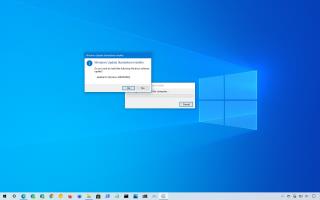 Hoe Windows 10 20H2 handmatig te installeren met activeringspakket KB4562830