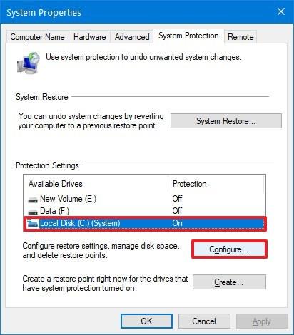 How to enable Previous Versions to recover files on Windows 10