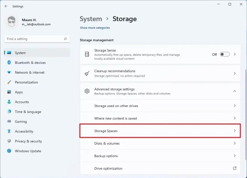 How to create pool on Storage Spaces for Windows 11