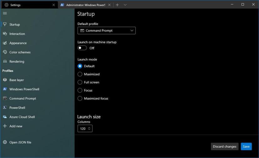 WINDOWS TERMINAL NEW SETTINGS UI CLOSER LOOK