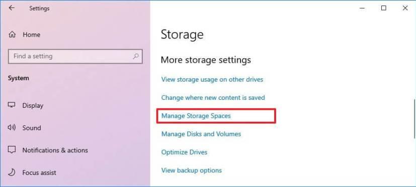 How to remove drive from pool in Storage Spaces on Windows 10