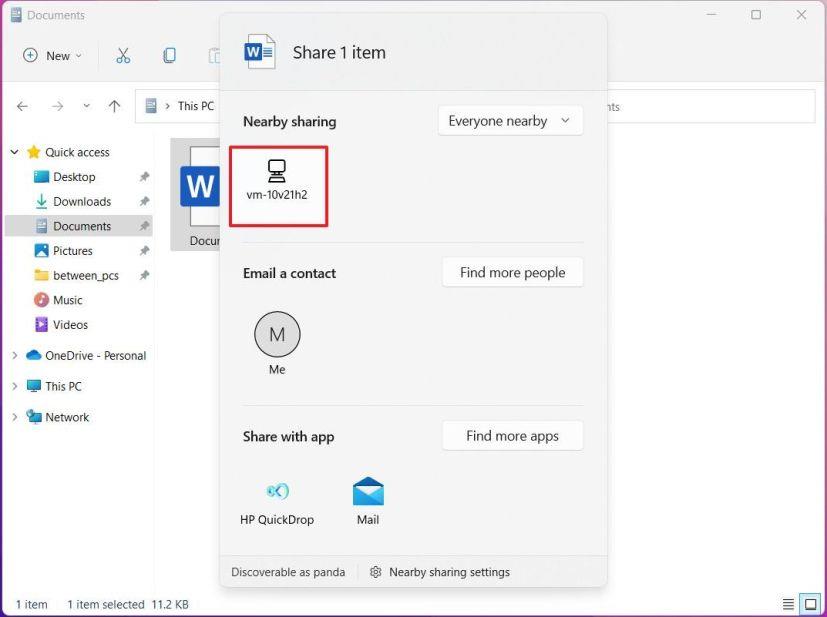 How to share files on Windows 11