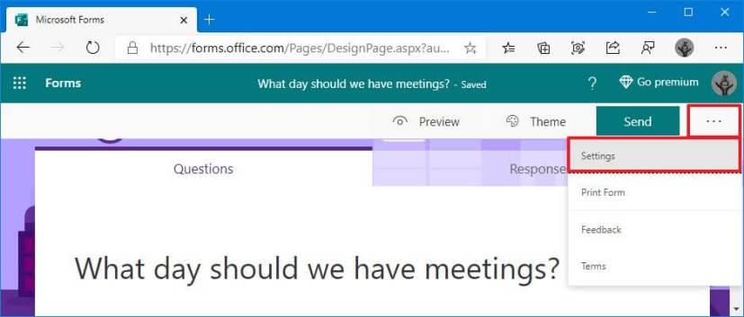 How to create poll with Microsoft Forms