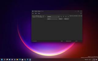 Windows 11 recebe novo bloco de notas com suporte ao modo escuro