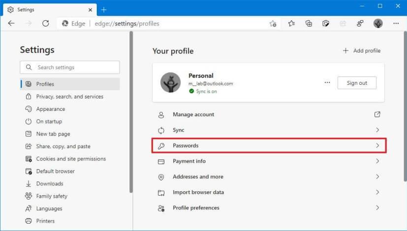 How to enable or disable password generator on Microsoft Edge