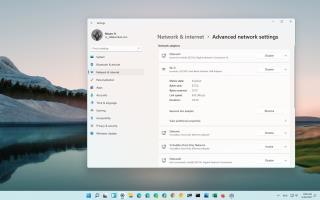 Cómo ver el estado y las propiedades de WiFi o Ethernet en Windows 11