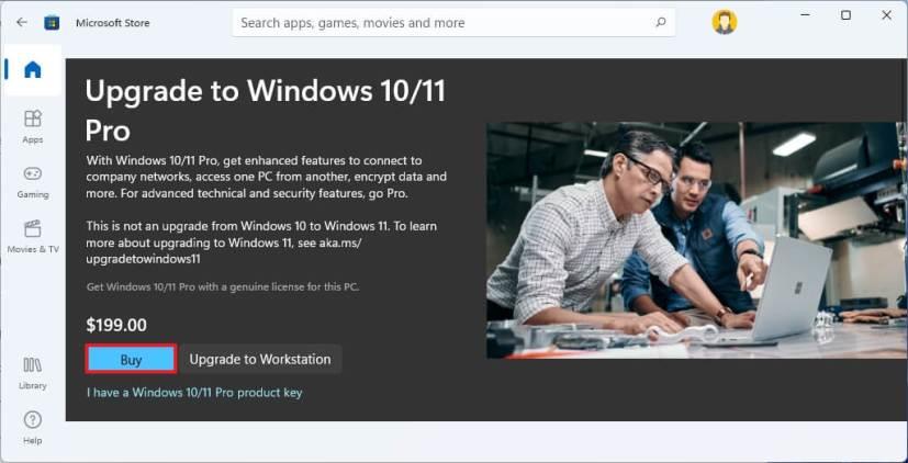 How to upgrade Windows 11 Home to Pro