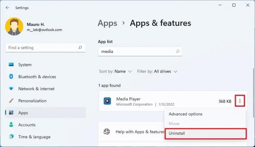 How to uninstall apps on Windows 11