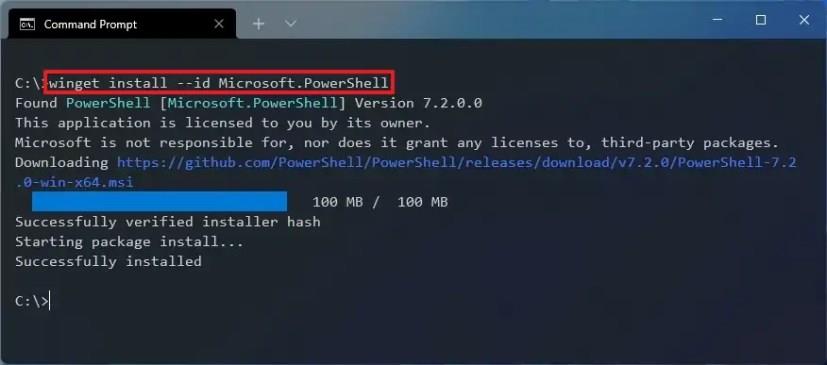 How to install PowerShell 7.2 on Windows 10