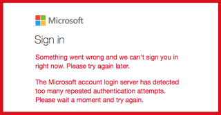 Oplossing: Microsoft-account te veel verificatiepogingen