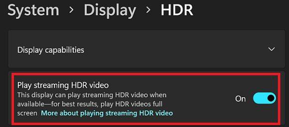 Windows 11: Cum să activați HDR automat