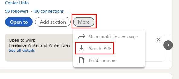 Cum să creezi un CV din profilul tău LinkedIn