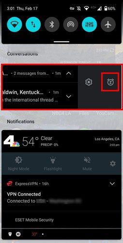 Android 11: как отложить уведомления