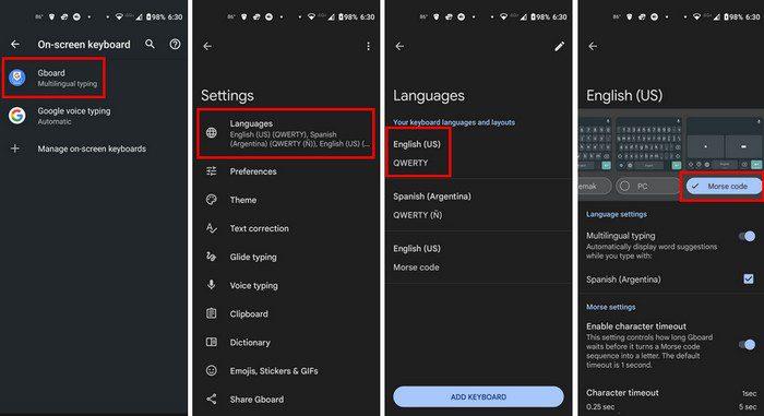 Come abilitare il codice Morse su Gboard – Android 11