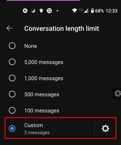 Semnal: Cum să setați o limită a numărului de cuvinte pe un chat