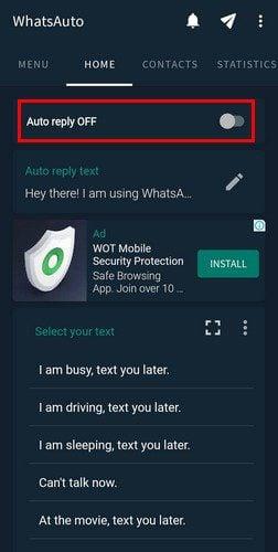 Cum să răspunzi automat la mesaje pe WhatsApp