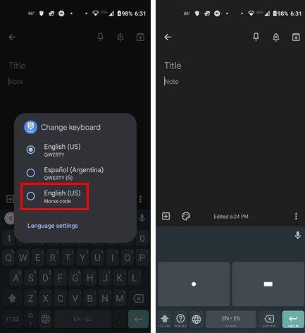 Gboardでモールス信号を有効にする方法– Android 11