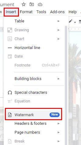 Google Docs: Cum să adăugați cu ușurință un filigran de imagine