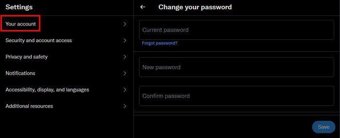 Modifica la password del tuo account Twitter in pochi semplici passaggi