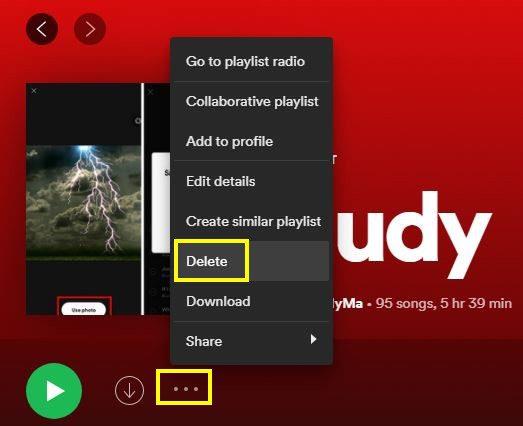 Comment effacer n'importe quelle liste de lecture de Spotify