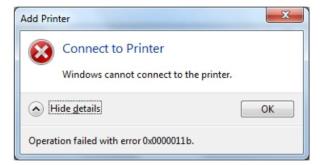 Jak naprawić błąd drukarki systemu Windows 0x0000011b?