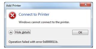 Cách sửa lỗi máy in Windows 0x0000011b