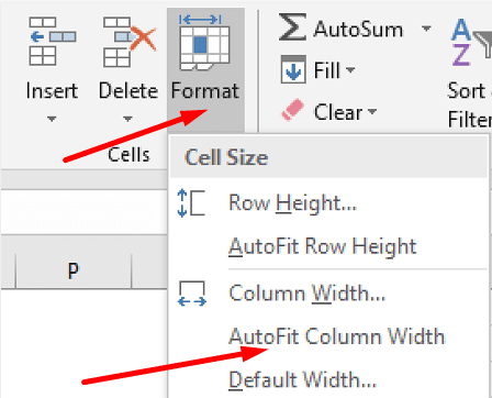 Cách tự động điều chỉnh độ rộng cột trong Excel