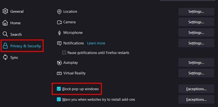 Cum să activați și să dezactivați opțiunea de blocare a ferestrelor pop-up pe Firefox