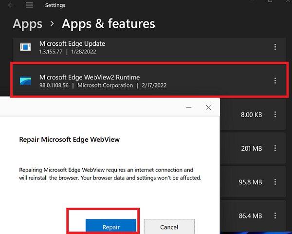 كيفية إصلاح مشكلات MSEdgeWebView2.Exe على نظام التشغيل Windows 11