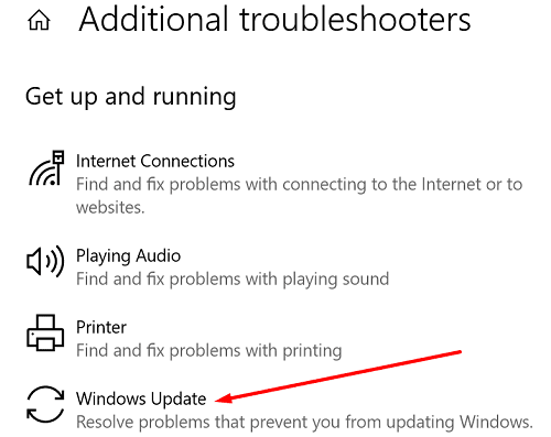 Cum se remediază eroarea Windows Update 0xc19001e1
