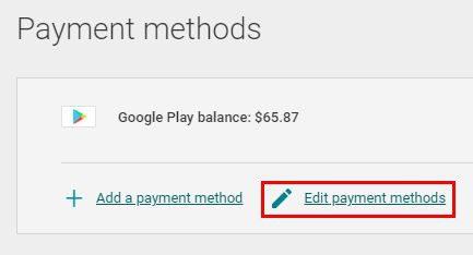 GooglePlayの支払い方法を変更する方法