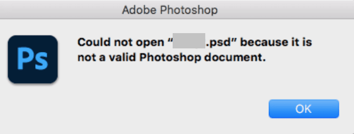 Jak naprawić błąd „Niepoprawny dokument programu Photoshop”?