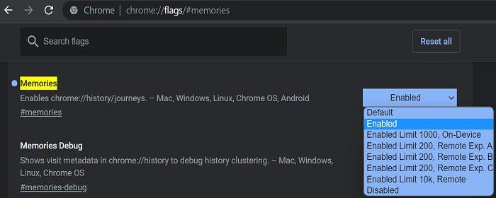 كيفية استخدام Google Chrome Memories