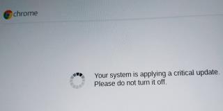 Chromebook: il tuo sistema sta applicando un aggiornamento critico